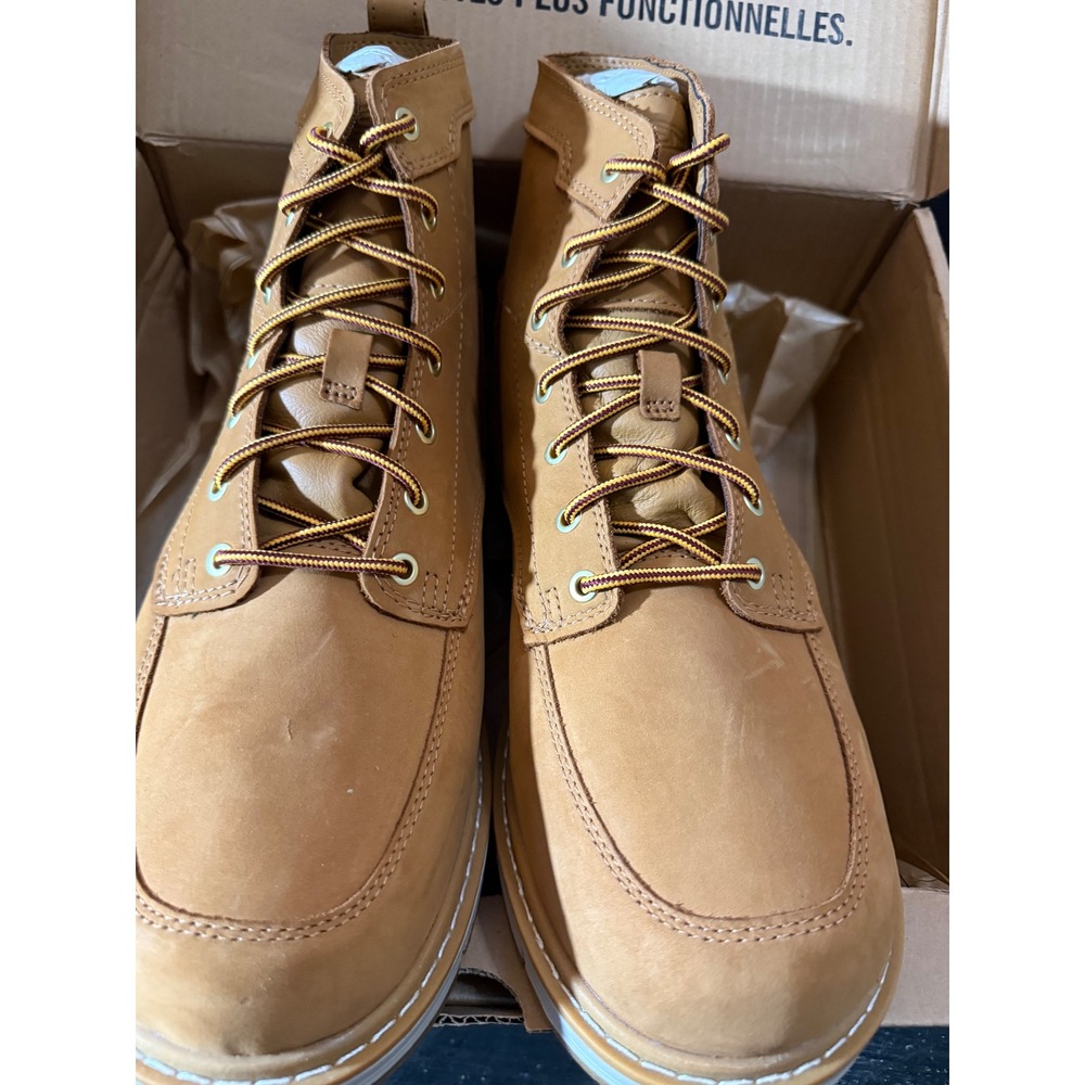 KEEN Utility San Jose 6 Waterproof Moc Toe Work Boots Tan Leather Mens size 13